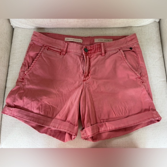 pilcro and the letterpress Women’s Size 29 Pink Denim Shorts Hyphen - Picture 1 of 3